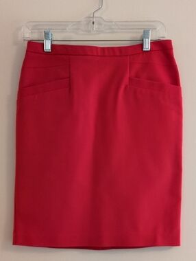 H&M Red Pencil Skirt